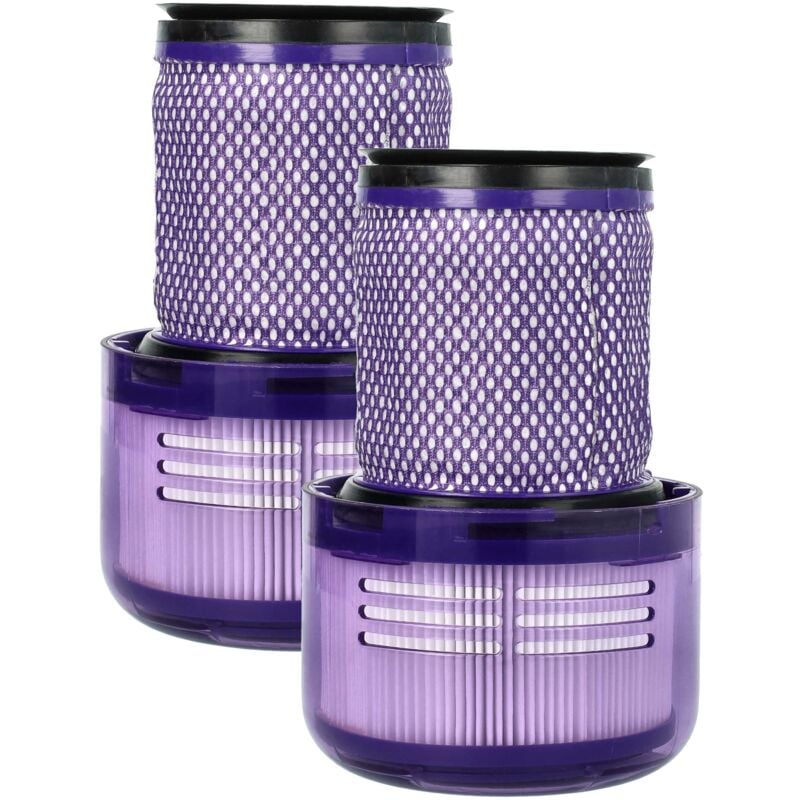 foto del prodotto 2x filtro compatibile con dyson v12 slim, v12, v12 detect slim, v12 detect slim absolute aspirapolvere - filtro hepa - vhbw