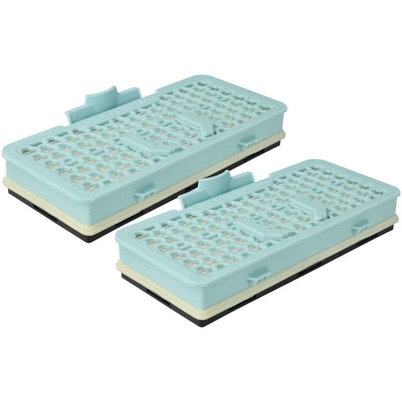 foto del prodotto 2x filtro compatibile con lg vc9086r4, vc9090ro, vc9093r, vc9084dt, vc9085fs, vc9086ch, vc9086r, vc9093s aspirapolvere filtro hepa grigio vhbw