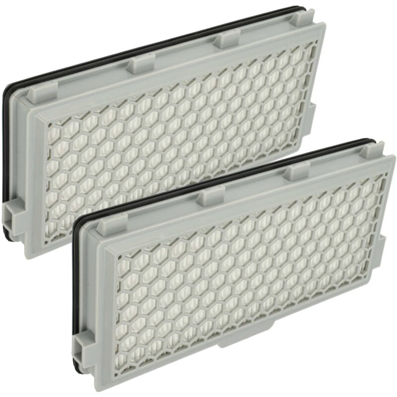 foto del prodotto 2x filtro compatibile con miele complete c3 silence ecoline aspirapolvere filtro hepa aria di scarico h13 vhbw
