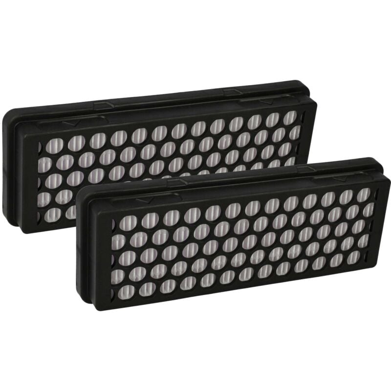 foto del prodotto 2x filtro compatibile con samsung sc61g0, sc7450, sc61j0, sc61g1, sc61u4, sc61u2 aspirapolvere - filtro hepa a pieghe piatte nero bianco - vhbw