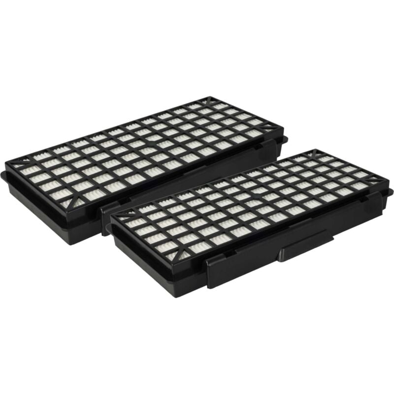 foto del prodotto 2x filtro compatibile con siemens vsq8power1, vsq8sen72a, vsq8sil66a, vsz 51402 01, vsq8sen72c aspirapolvere - filtro hepa nero bianco - vhbw