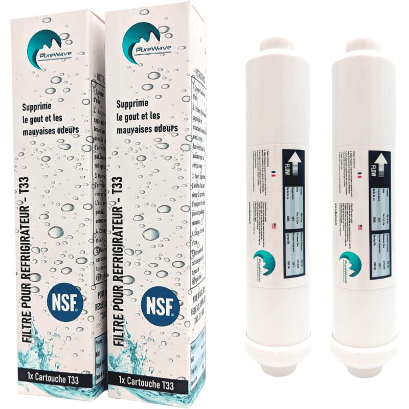 foto del prodotto 2x filtro dell acqua per frigorifero compatibile con tutti frigo americain o standard
