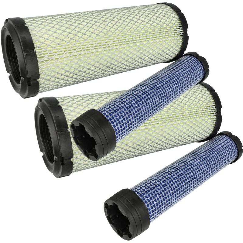 foto del prodotto 2x filtro esterno, 2x filtro interno compatibile con caterpillar 304cr 3044c, 304d cr, 303cr 3034, 304c cr s4q2, 304.5 macchine edili vhbw