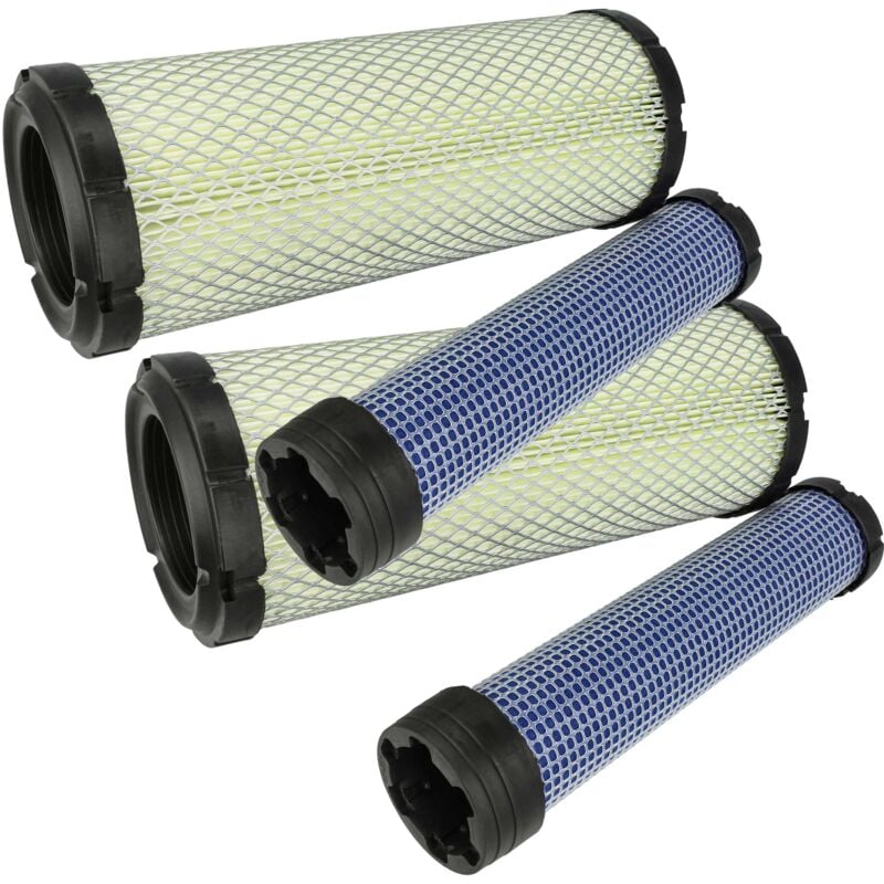 foto del prodotto 2x filtro esterno, 2x filtro interno compatibile con takeuchi tb 145 yanmar 4tne88 motore per macchine edili - vhbw