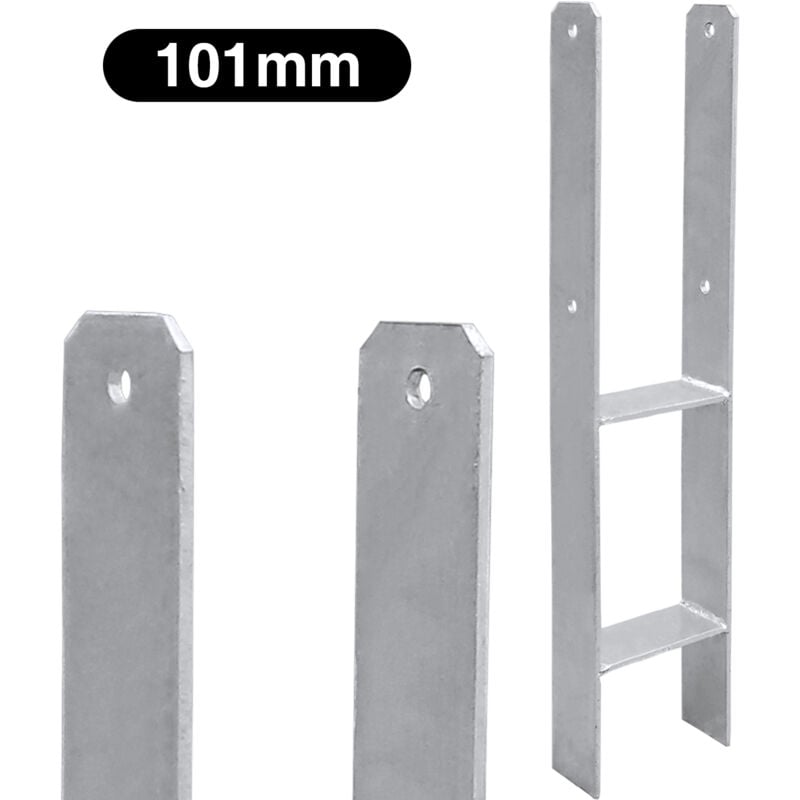 foto del prodotto 2x h anchor supporto palo ancoraggio palo presa a terra ancoraggio palo presa a terra 101 mm swanew