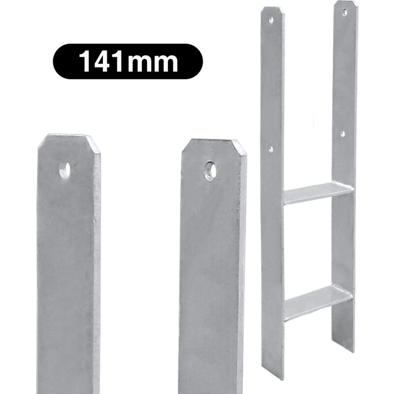 foto del prodotto 2x h anchor supporto palo ancoraggio palo presa a terra ancoraggio palo presa a terra 141 mm swanew