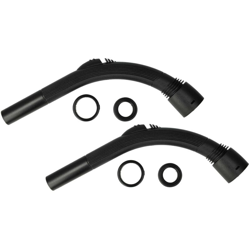 foto del prodotto 2x impugnatura compatibile con nilfisk power cleaner, energy, allergy aspirapolvere - manico di ricambio, diametro de 32 mm, 37,1 cm - vhbw