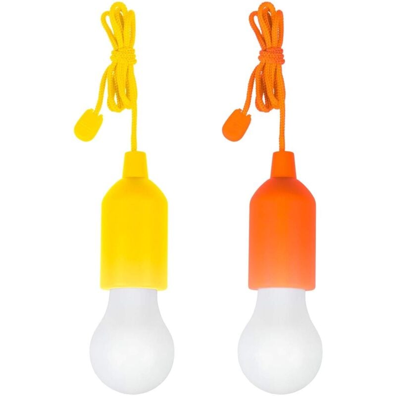 foto del prodotto 2x lampadina led portatile, colorata, senza corrente, per casa, campeggio, giardino tempo di saldi