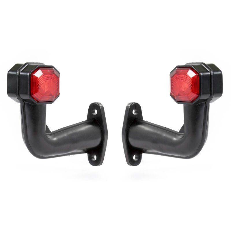 foto del prodotto 2x luci laterali 6 led 12v luci di posizione e ingombro per rimorchi camion wiltec