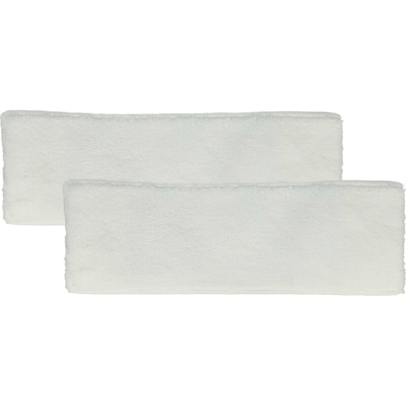 foto del prodotto 2x panno compatibile con k rcher sc 4, sc 3100 b, sc 3000, sc 2600 c scopa a vapore - microfibra, bianco - vhbw