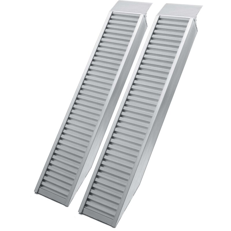 foto del prodotto 2x rampe di carico per moto e atv lunghe 161 cm in alluminio portata max 4050 kg