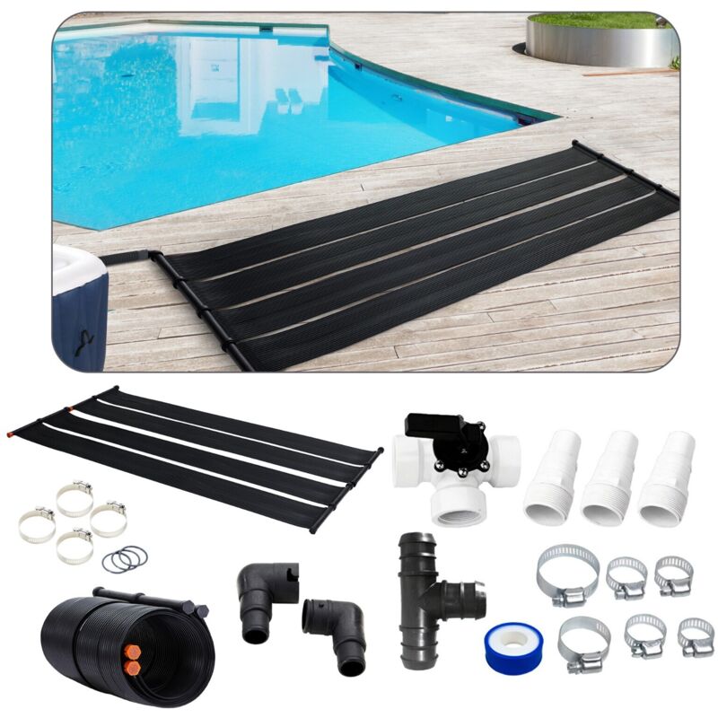 foto del prodotto 2x scaldabagno solare collettore solare riscaldatore per piscina arebos