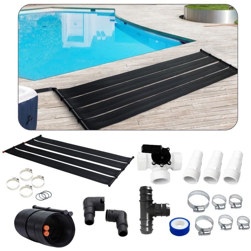 foto del prodotto 2x scaldabagno solare collettore solare riscaldatore per piscina arebos