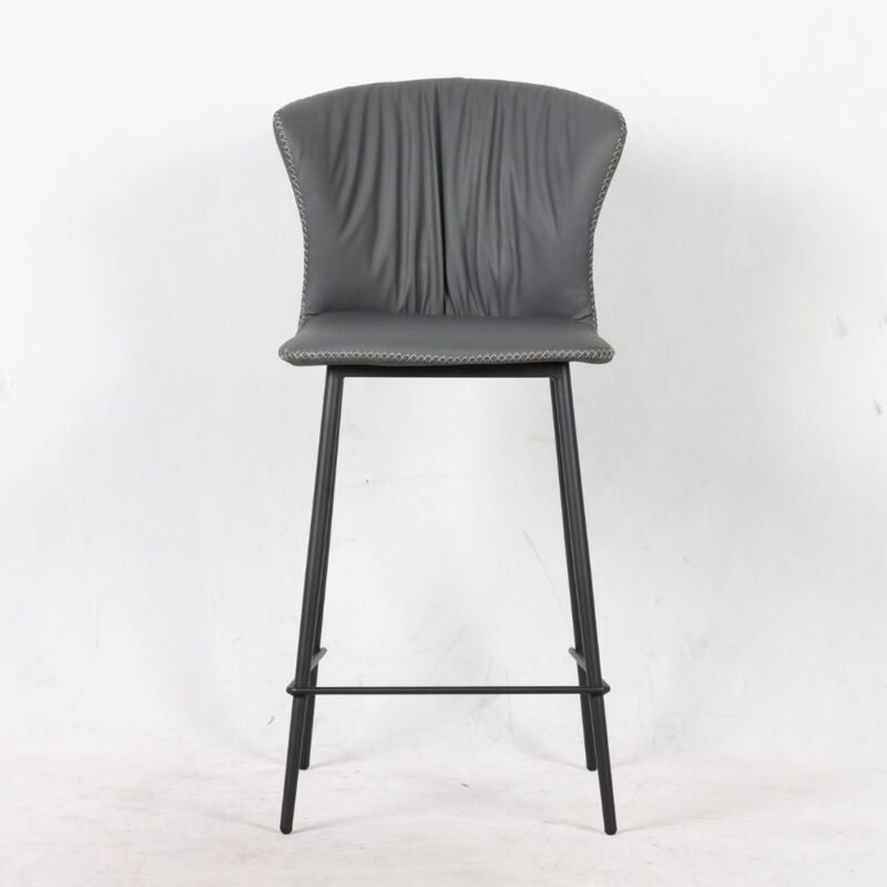 foto del prodotto 2x sgabello core colore antracite con gambe in metallo nero h97xl48xp52.5