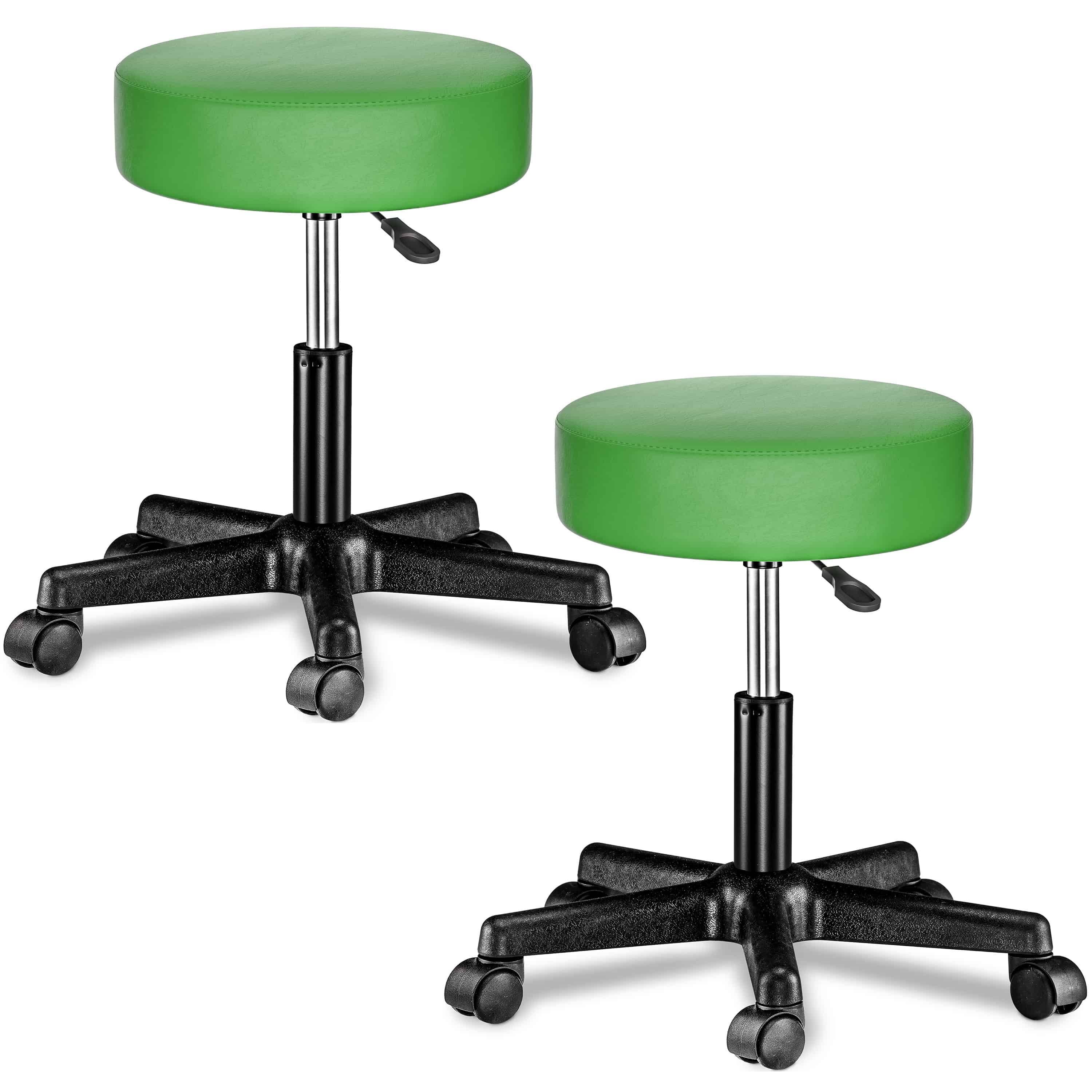 foto del prodotto 2x sgabello girevole altezza regolabile verde 56x56x46 61cm
