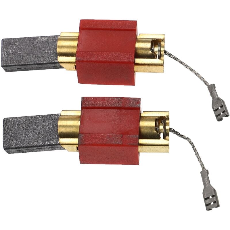 foto del prodotto 2x spazzola carbone 5 x 15 x 30 mm compatibile con miele w3823 dk , w3823 hu , w3823 no , w3823 ru , w3823 se lavatrice spazzola motore vhbw