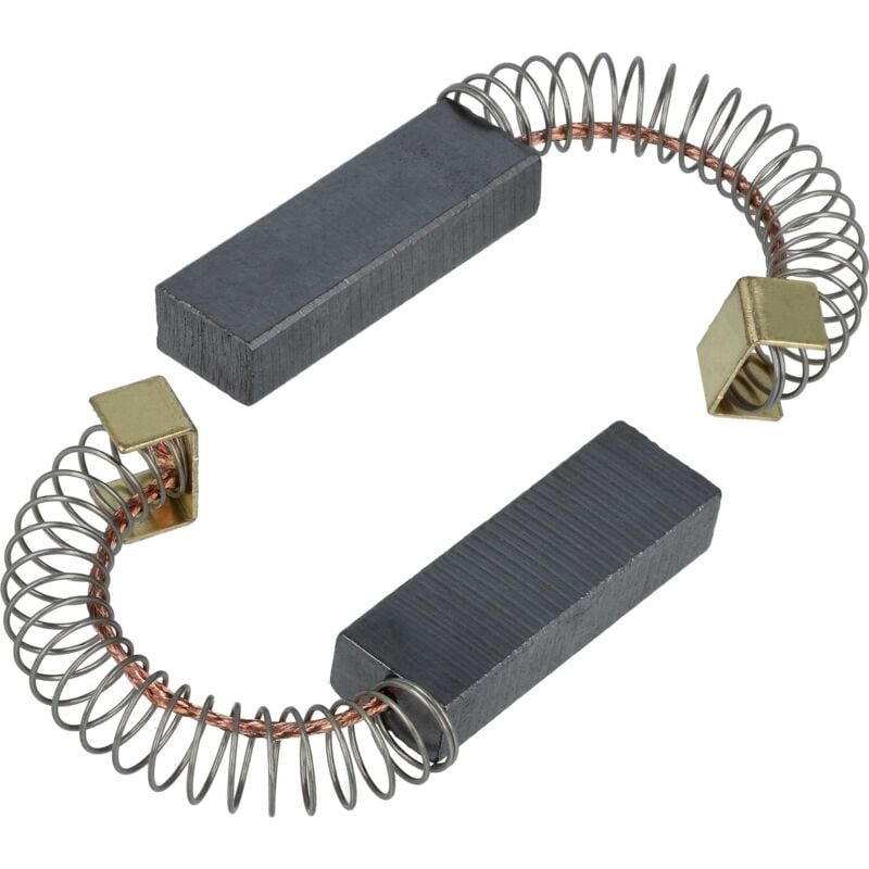 foto del prodotto 2x spazzola carbone 6 x 10 x 31mm compatibile con k rcher 1.734-331.0, 1.734-141.0, 1.734-131.0, 1.734-101.0 aspiratore a umido secco molla - vhbw
