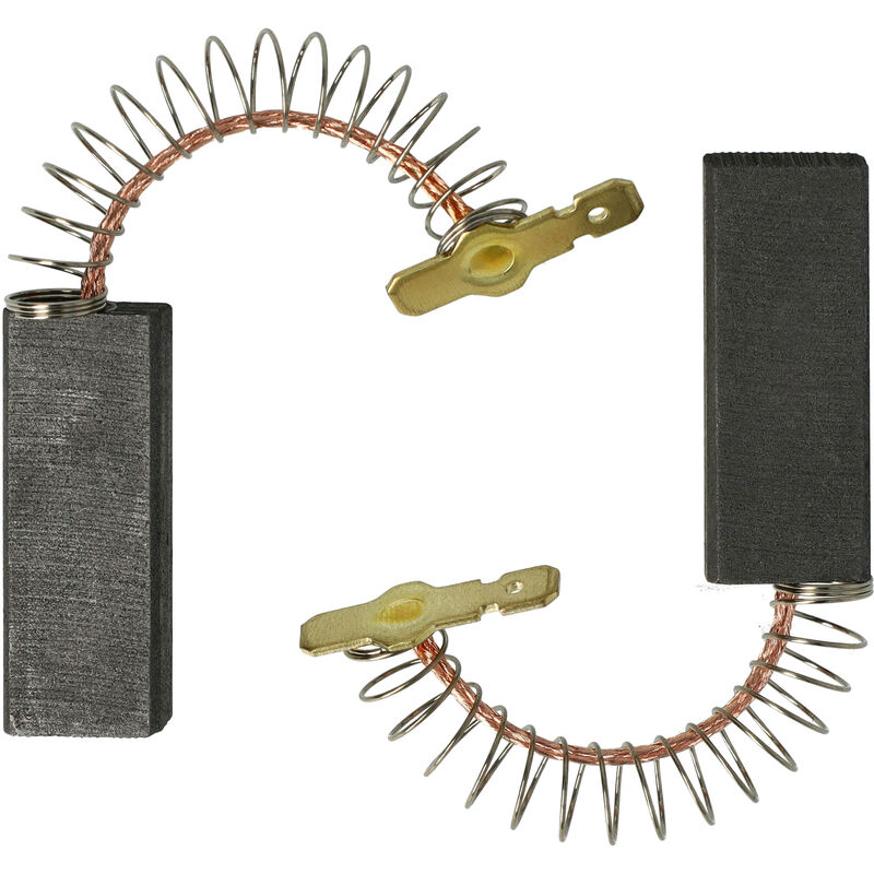 foto del prodotto 2x spazzola in carbone 5 x 12 x 33mm compatibile con balay ts750 y, ts745 z, ts743 z, ts741 w, ts740, ts730 lavatrice molla vhbw
