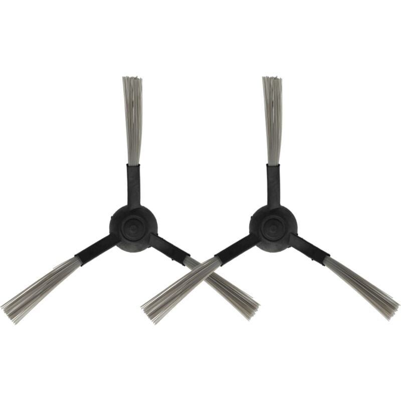 foto del prodotto 2x spazzola laterale compatibile con proscenic m7 robot aspirapolvere set spazzole, dx sx, nero vhbw