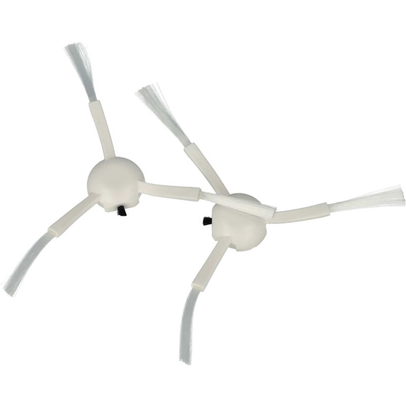 foto del prodotto 2x spazzola laterale compatibile con xiaomi mi robot 2 mijia 2c, 2 pro mijia 1t, 2 ultra, mijia 1c robot aspirapolvere - set spazzole, bianco - vhbw