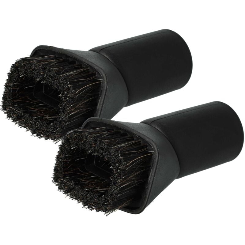 foto del prodotto 2x spazzola per mobili compatibile con k rcher nt 45/1 eco, nt 48/ 1 aspirapolvere con attacco rotondo da 35 mm - 7cm - vhbw