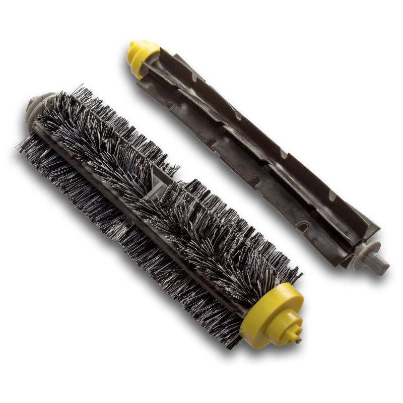 foto del prodotto 2x spazzola rotonda set di spazzole compatibile con irobot roomba 760, 770, 780, 790, 700 aspirapolvere spazzola a lamelle, spazzola a rullo vhbw