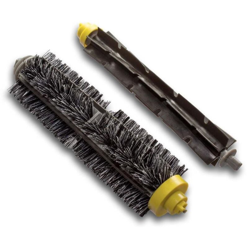 foto del prodotto 2x spazzola rotonda set di spazzole compatibile con irobot roomba 782, 782e, 786, 786p, 785 aspirapolvere spazzola a lamelle, spazzola a rullo