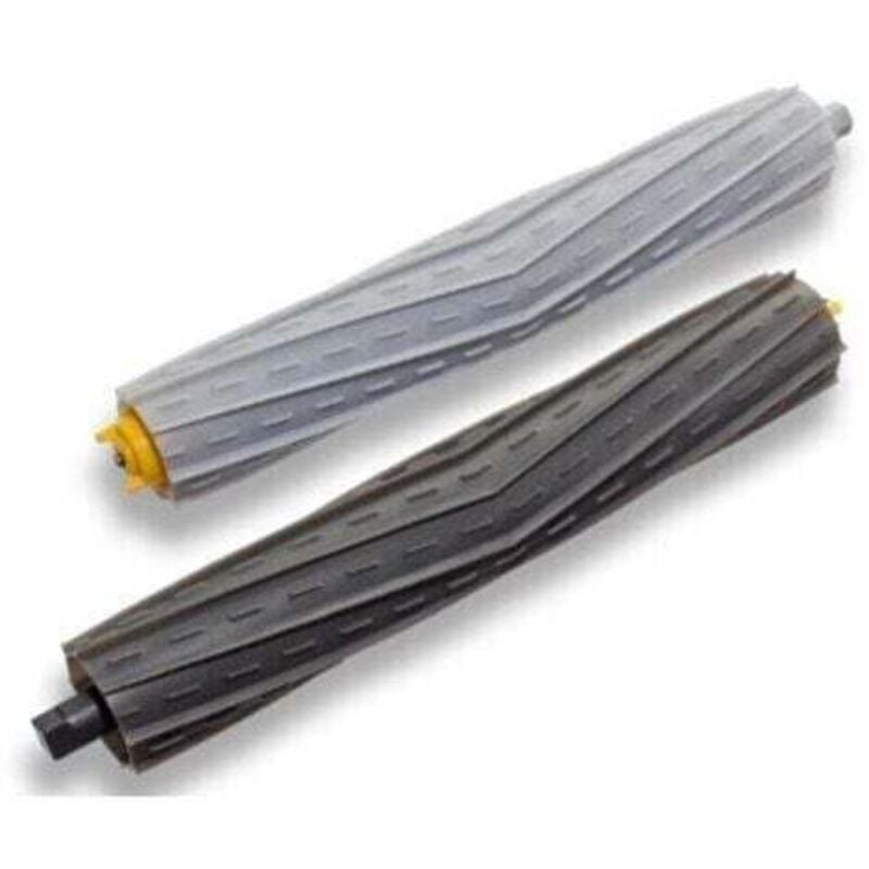 foto del prodotto 2x spazzola rotonda set di spazzole compatibile con irobot roomba 866, 876, 900, 960, 980, 800, 870, 880 aspirapolvere - spazzola extractor - vhbw