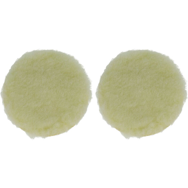 foto del prodotto 2x spugna per lucidatura compatibile con makita bo5041k, bo5031, bo5041 levigatrice rotorbitale e orbitale 12,5 cm diametro, beige vhbw