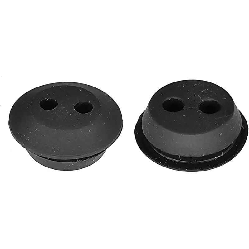 foto del prodotto 2x tappo gommino occhiello tubo serbatoio carburante universale rondella decespugliatore tagliaerba tosaerba, 18mm 2 fori