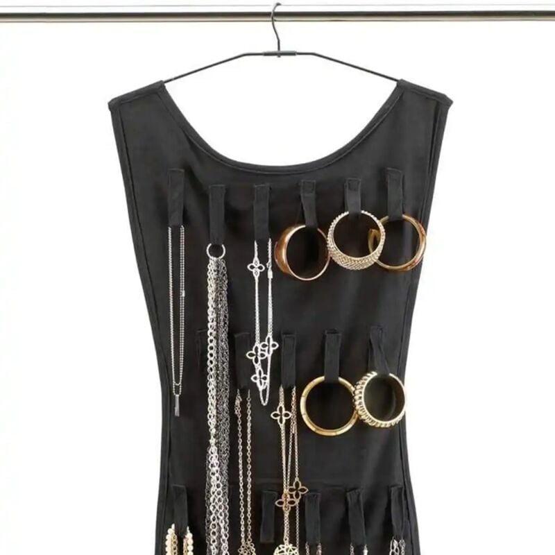foto del prodotto 2x vestito portagioielli raccoglitore organizer double face multitasche