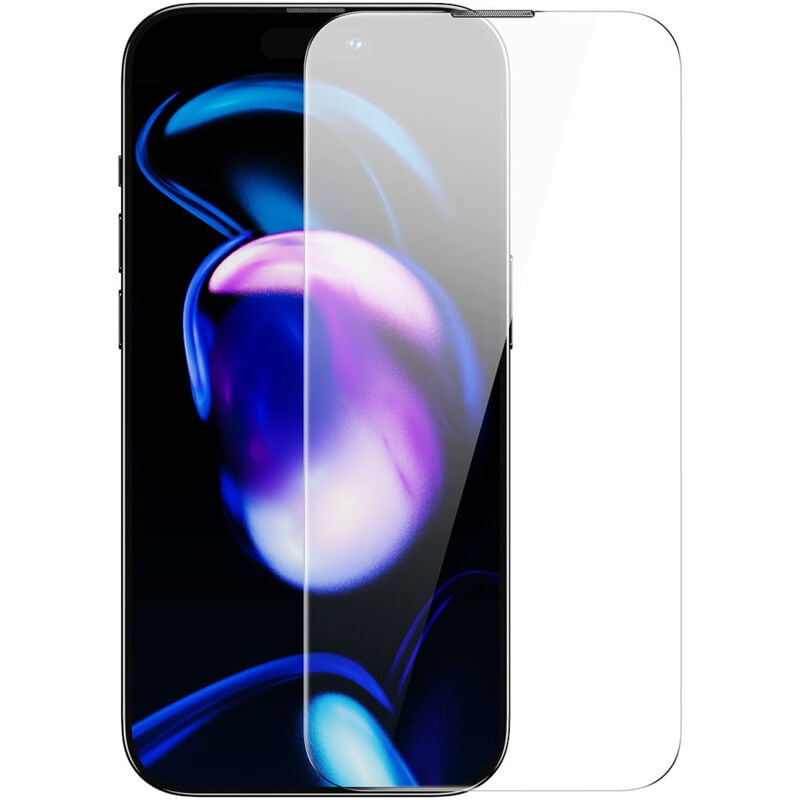 foto del prodotto 2x vetro temperato a schermo intero per iphone 14 pro con copertura per altoparlante da 0,3 mm