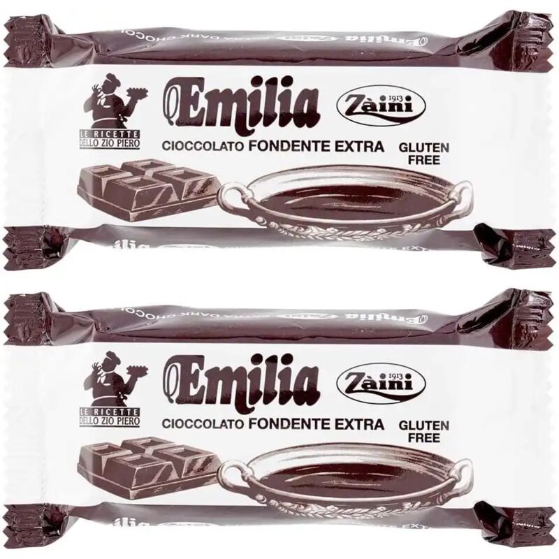 foto del prodotto 2x zaini cioccolato fondente extra emilia gluten free 2x1kg totale 2kg