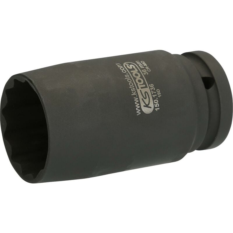 foto del prodotto 3 4 bussola per avvitatore a impulsi per albero motore dodecagonale, a parete sottile, 36 mm