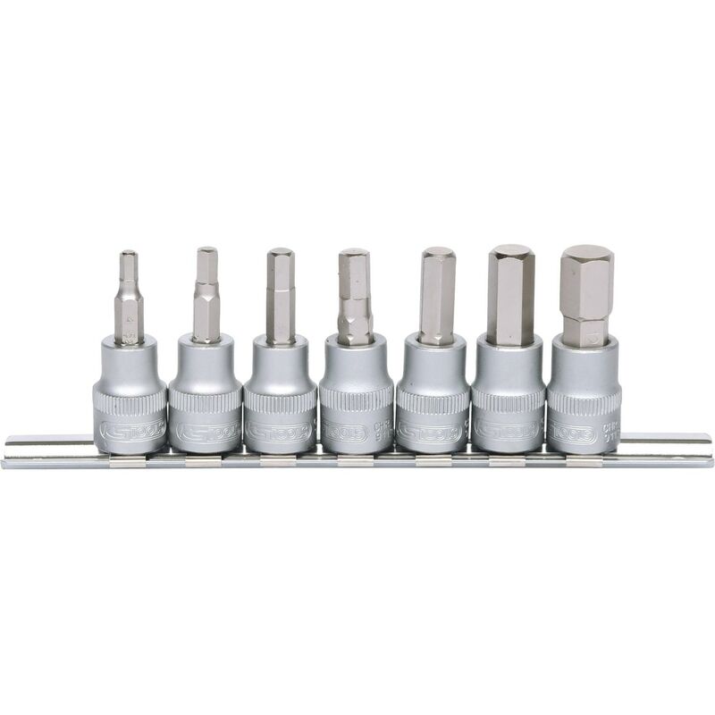 foto del prodotto 3 8 serie di bussole p.viti a esagono incassato,7pz.4 12mm