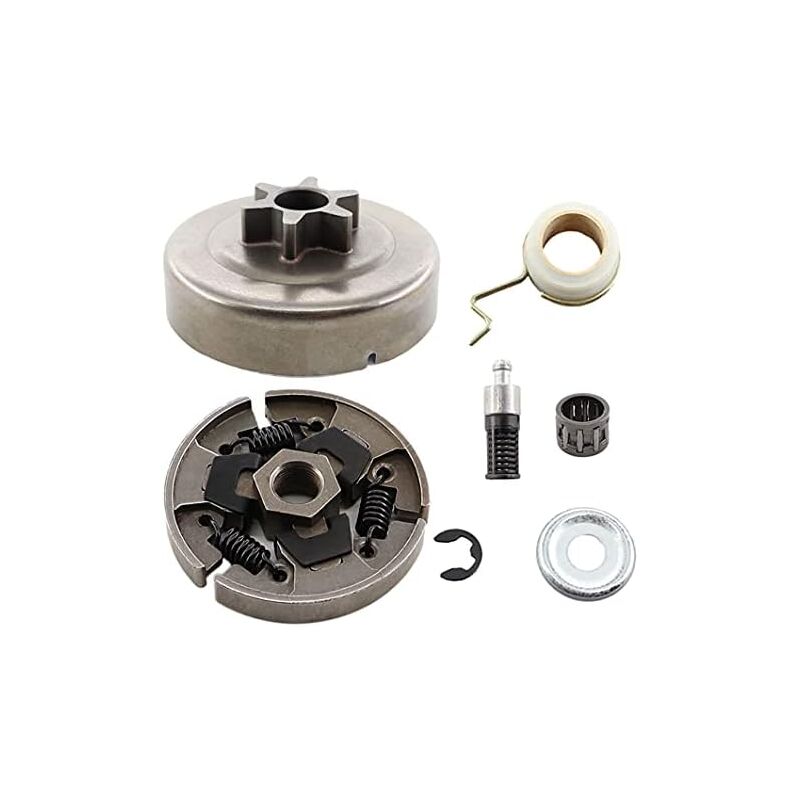 foto del prodotto 3 8 tamburo frizione a 6 denti con kit di montaggio frizione per motosega stihl ms171 ms181 ms211 ms171c ms181c ms211c sostituisce 1139 160 2000