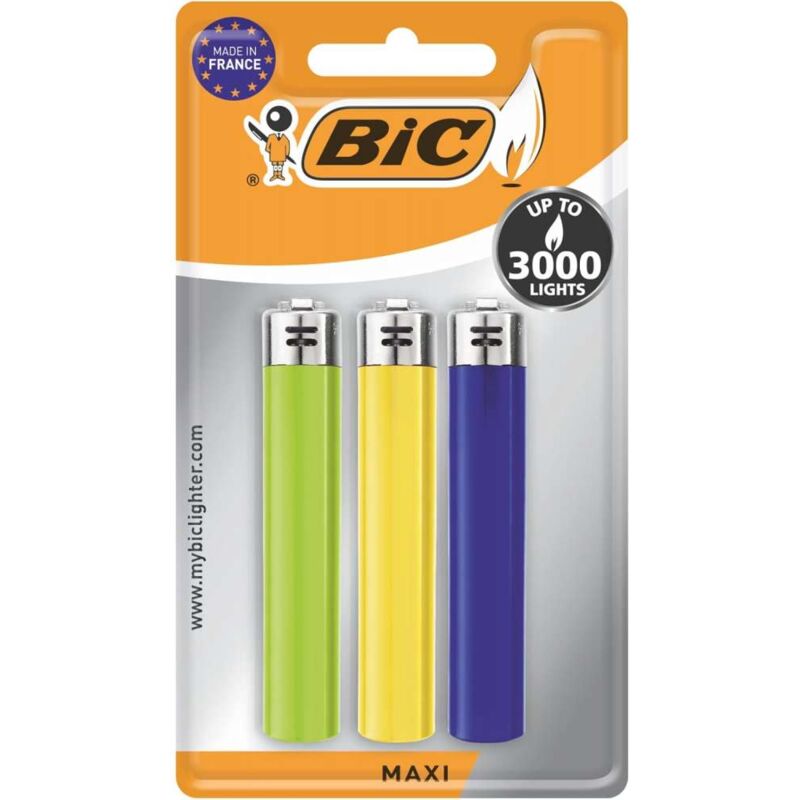 foto del prodotto 3 accendini maxi bic