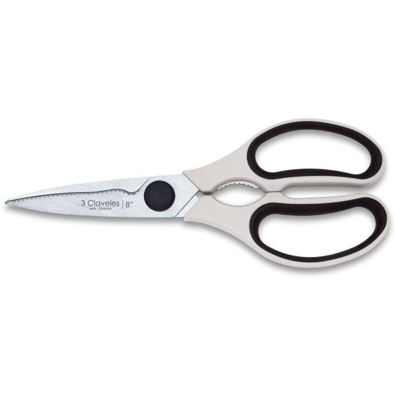 foto del prodotto 3 claveles forbici professionali multiuso smontabile a microseghettatura del bordo con decapper ergonomico schiaccianoci ergonomico accessori da