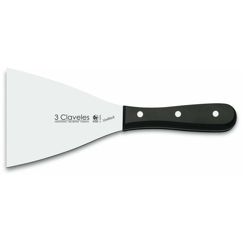 foto del prodotto 3 claveles uniblock espatula plancha, metal, negro, 29.5x12x0.5 cm