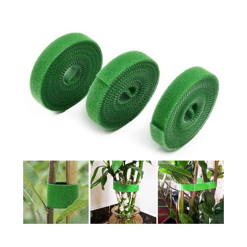 immagine 0 del prodotto 3 fascette in nylon riutilizzabili per piante da giardino, rami di fiori, pomodori, supporti per piante da interno ed esterno per una crescita
