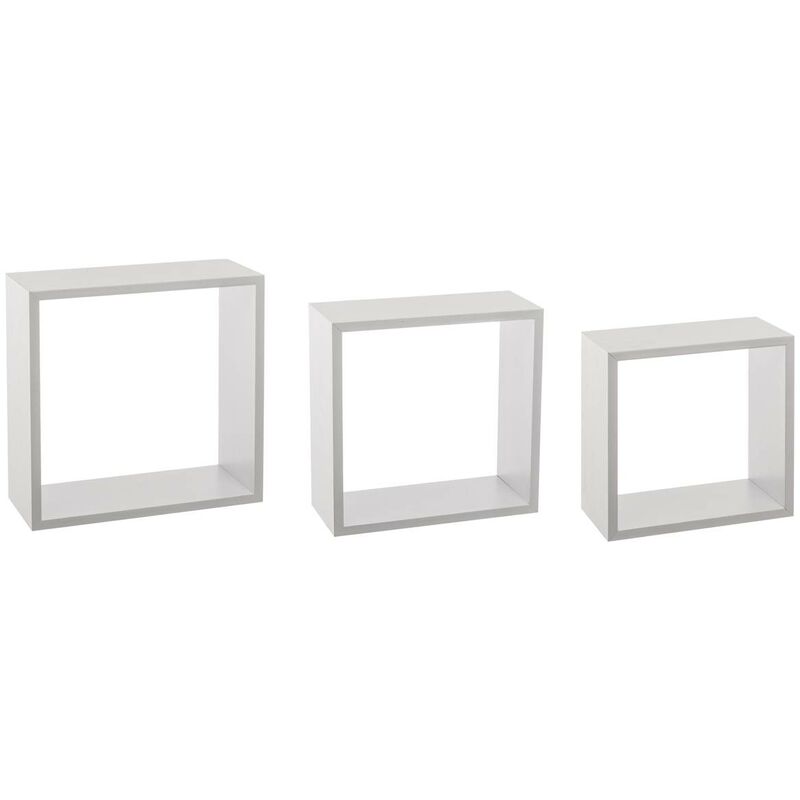 foto del prodotto 3 grandi mensole a parete fixy cubo bianco 5five