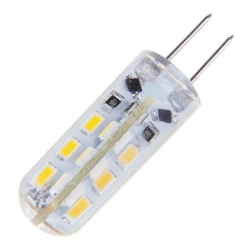 foto del prodotto 3 lampadine faretti 2w 24 led g4 attacco a spillo luce bianca fredda calda 12v bianco caldo trade shop traesio