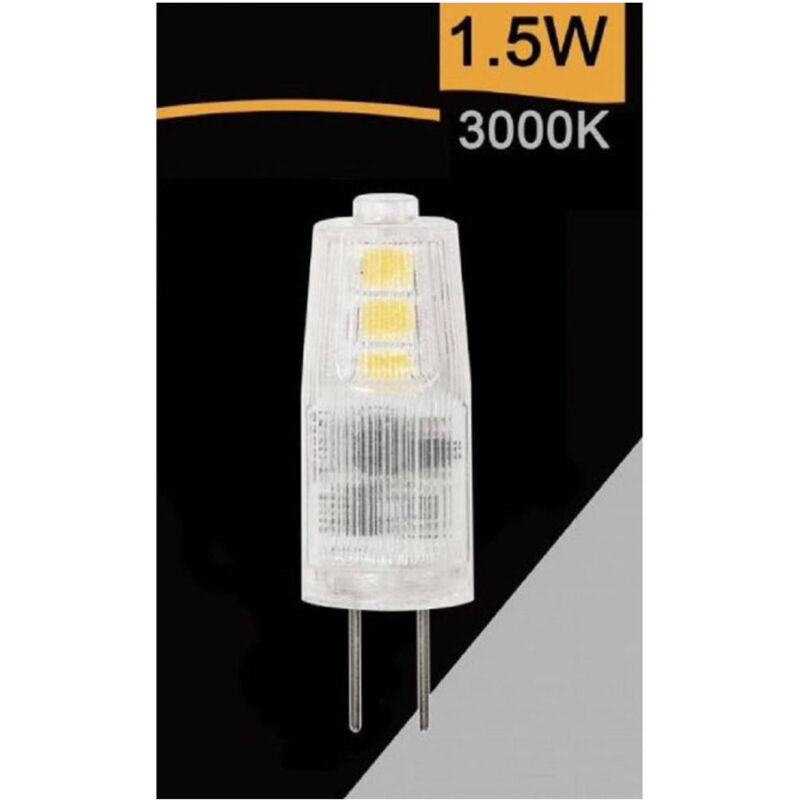 foto del prodotto 3 lampadine led g4 ac dc12v 1.5w 150lm luce 3000k 4000k 6500k spardc g4 1.5w 001 bianco caldo trade shop traesio