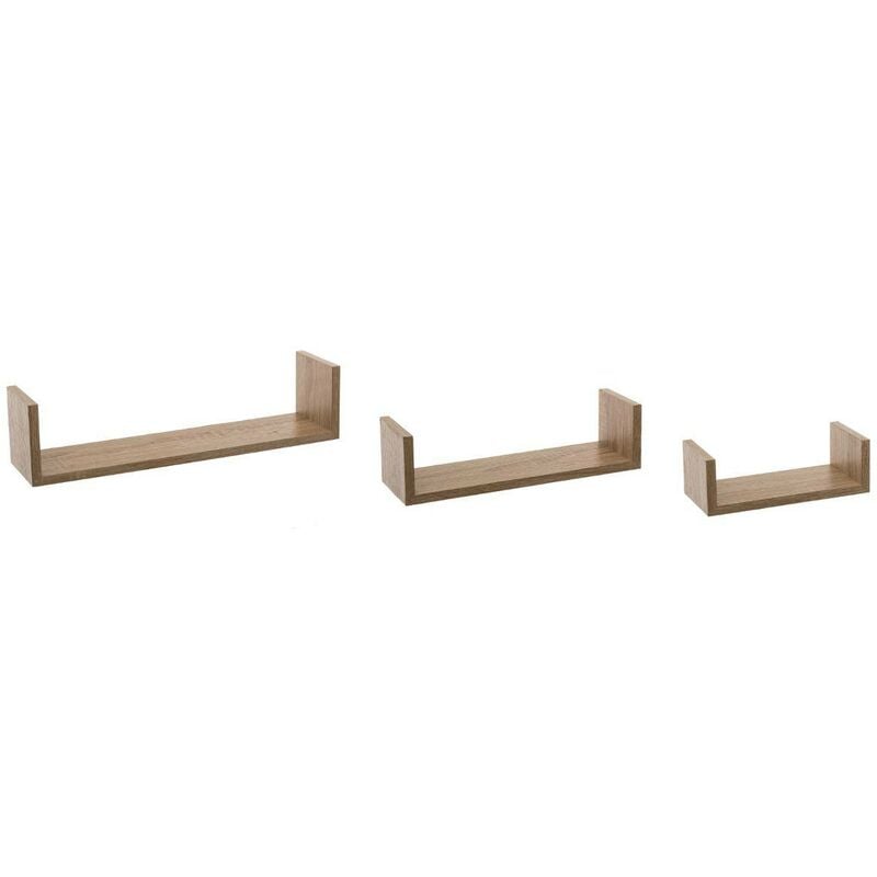 foto del prodotto 3 mensole a parete fixy in legno naturale 5five