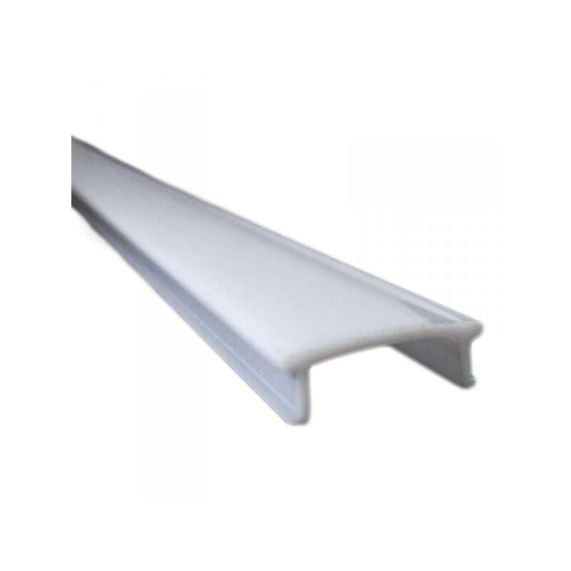 foto del prodotto 3 metri diffusore copertura pc bianco latte opale per profilo alluminio strip led universale
