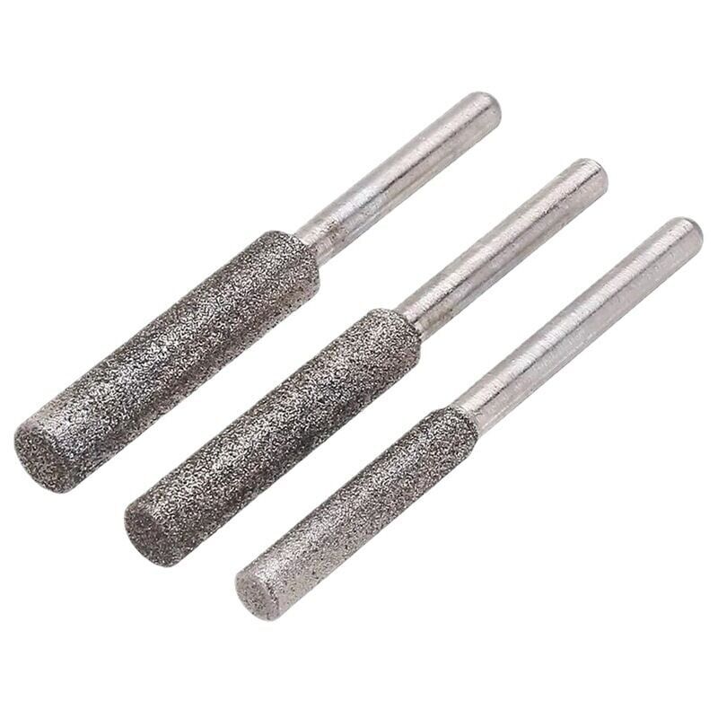 foto del prodotto 3 mole e affilatrice per motosega affilatrice per frese diamantate strumenti per affilare mole 4 mm, 4,8 mm, 5,5 mm durata