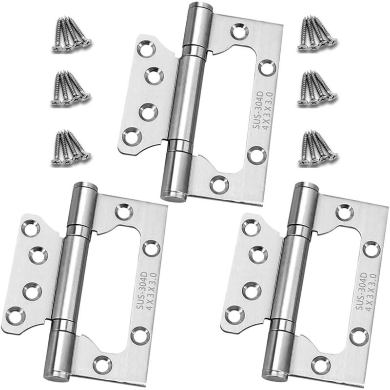 foto del prodotto 3 pezzi cerniera per porta per impieghi gravosi 100mm36mm cerniere con cuscinetti a sfera in acciaio inossidabile cerniera per porta cerniera per