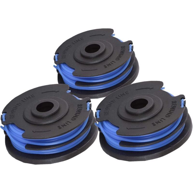 foto del prodotto 3 pezzi rocchetto doppio filo 29187 per tagliaerba 40v g40lt g40ltk2 g40ltk2x greenworks