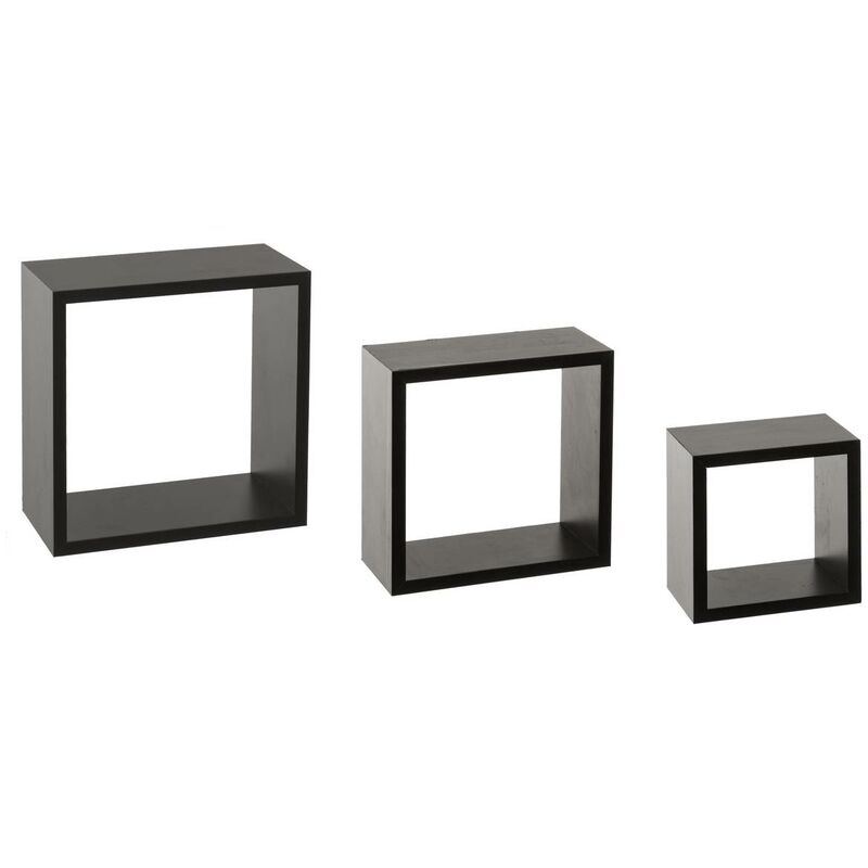foto del prodotto 3 piccole mensole a muro fixy cubo nero 5five