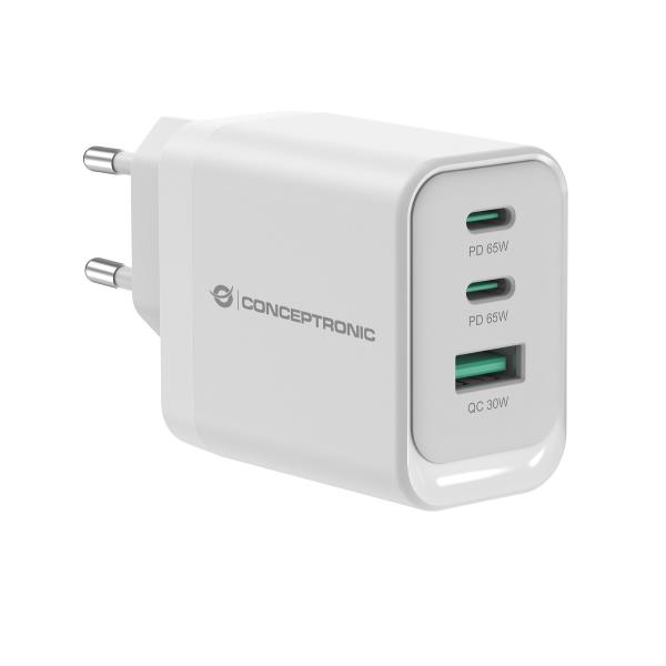 foto del prodotto 3 port 65w gan usb pd charger